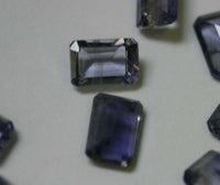 4x6mm Natural Purple Iolite Emerald Faceted Gemstone Great Quality Free gem jar