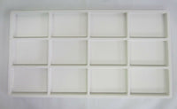1pc White Flocked Compartment Display Slots Inserts for Jewelry Cases and Trays