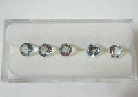 5pcs Natural Sky Blue Topaz Round Faceted Gemstones 3mm 4mm 5mm 6mm Gems Jewelry