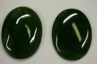 2pcs Natural British Columbia BC Nephrite Jade Oval Cabochon 10x14 12x16 13x18