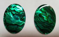 18x25mm 25x18mm Natural Paua Shell Green Calibrated Oval Cabochon Gems Jewelry