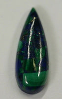 Natural Azurite Malachite Calibrated Long Pear Cabochon 7x19 10x20 Gemstones