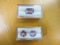 10pcs Acrylic Rectangle Gem Jars Box Gemstones White Foam 1" x 2" Gem Display