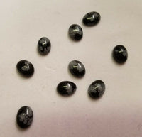 Lot of 10 Snowflake Obsidian Oval Cabochon High Quality 4x6 up to 8x10 Jewelry Cabs