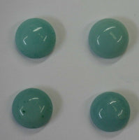2pcs Natural Amazonite Round Calibrated Cabochon High Quality Gemstones 8mm 10mm