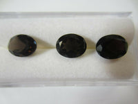 5pcs 10x12mm Natural Smoky Quartz Oval Faceted Gemstones Gems FREE Gem Jar