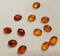 Natural Calibrated Oval Amber Cabochon High Quality Gemstones 4x6mm 6x4mm