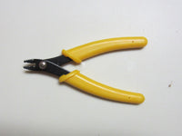 5" Bead Crimping Plier Black Finish Yellow Handle Jewelry Tool