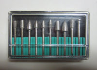 High Quality 10Pc 150 Grit Assorted Diamond Burr Set Jewelry Tool