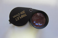 20x21MM Magnification Black Body Triplet Jeweler's Loupe