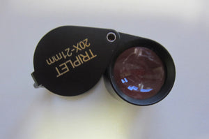 20x21MM Magnification Black Body Triplet Jeweler's Loupe