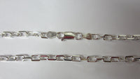 7" 3.8mm Solid .925 Sterling Silver Anchor Chain Bracelet Jewelry 80838