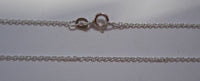 18" 0.9mm Solid .925 Sterling Silver Cable Light Pendant Chain Necklace Jewelry 83009