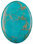 Howlite Turquoise  Cabochon