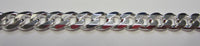 16" 4.4mm Solid .925 Sterling Silver 6 Sided Curb Chain Necklace Jewelry Made in Italy 83344