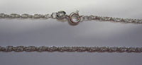 20" 1.9mm Solid .925 Sterling Silver Loose Rope Light Pendant Chain Necklace 81719
