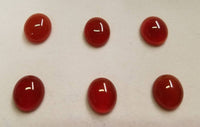 4pcs Natural Carnelian Oval flat back Cabochon High Quality 10x12, 10x14, 12x16, 13x18, 15x20 US SELLER