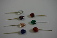 50 pcs Choice of Fish Heart Grape Glass Charms drop for Bracelet or Necklace Color -Blue, Green, Red, Solid Red, Clear, Purple, Peach, Mixed