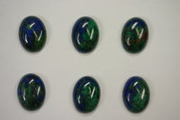 4pcs Natural Azurite Malachite Calibrated Oval Cabochon High Quality Gemstones 4x6 5x7 6x8 7x9 FREE SHIPPING