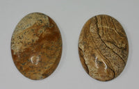 Natural Picture Jasper Oval Cabochon High Quality 18x25 22x30 30x40 Gemstones