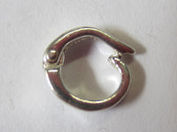 2pcs 6.5mm x 7.5mm Solid .925 Sterling Silver Enhancer Charm Hinged Lock