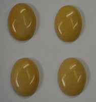 4pcs Natural Yellow Aventurine Oval Cabochon High Quality Gemstones 15x20 18x25 Free Ship US SELLER