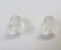 100pcs 4mm Rubber Bullet Bell Shape Earring Back Stopper Safety Earring Nut US SELLER