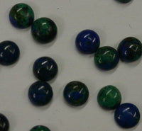 4pcs Natural Azurite Malachite Round Calibrated Cabochon High Quality Gemstones 4mm 5mm FREE SHIPPING