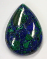 Natural Azurite Malachite Pear Cabochon High Quality Gemstones 9x13 10x15 13x18 15x21 18x25