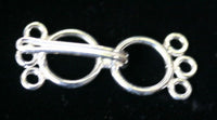 1 set 12mm 3 Stand Round Circle Hook Clasp