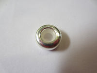 4pcs 8mm Sterling Silver Adjustable Rubber Stopper for Necklace Bracelet 4mm Hole