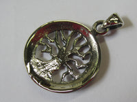 25mm Solid Sterling Silver Handmade Tree of Life Pendant