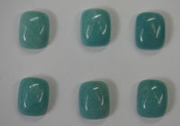 2pcs Natural Amazonite Rectangle Cushion Cabochon High Quality Gemstones 8x10mm US SELLER