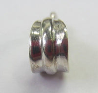 2pcs Large Sterling Silver Solid .925 Bail with Open Ring 16mm x 8.5mm