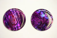 4 Purple Paua Shell Round Cabochon Calibrated 5mm 6mm 7mm 8mm 10mm 12mm 14mm Gemstones US SELLER