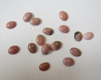 10pcs Rhodonite Calibrated Oval Cabochon  4x6mm 5x7mm 6x8mm 8x10mm Gemstones