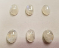 Natural Rainbow Moonstone Oval Cabochon High Quality Gemstones  8x10mm 8x11mm 10x12mm 10x14mm US SELLER