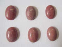 6pcs Rhodonite Calibrated Oval Cabochon 10x12mm 10x14mm 12x16mm 13x18mm 15x20mm Gemstones US SELLER