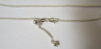 1.1mm Solid 925 Sterling Silver Adjustable Wheat Necklace Chain up to 22"