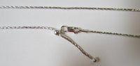 1.3mm 925 Sterling Silver Adjustable Diamond Cut Snake Chain Necklace up to 22" Jewelry