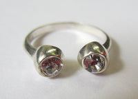 3mm CZ in Solid 925 Sterling Silver Adjustable Toe Ring Jewelry
