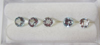 5pcs 3mm Natural Sky Blue Topaz Round Faceted Gemstones Gems FREE Gem Jar Jewelry