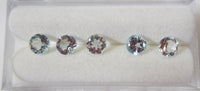 2pcs 8mm Natural Sky Blue Topaz Round Faceted Gemstones Gems FREE Gem Jar Jewelry