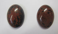 2pcs 13x18mm 18x13mm Mahogany Obsidian Oval Calibrated Cabochon Cabs Gems Gemstones