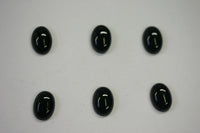 10pcs 12x16mm 16x12mm Black Onyx Calibrated Oval Cabochon Cab Gems Gemstones US SELLER
