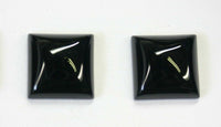 4pcs 14mm Black Onyx Calibrated Square Cabochon Cab Gems Gemstones US SELLER