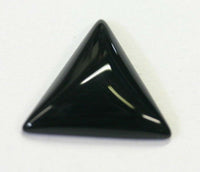 4pcs 12mm Black Onyx Calibrated Triangle Cabochon Cab Gems Gemstones US SELLER