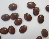 6pcs 6x8mm 8x6mm Mahogany Obsidian Oval Calibrated Cabochon Cabs Gems Gemstones