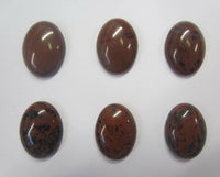 2pcs 12x16mm 16x12mm Mahogany Obsidian Oval Calibrated Cabochon Cabs Gems Gemstones