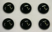10pcs 12mm Black Onyx Calibrated Round Cabochon Cab Gems Gemstones US SELLER